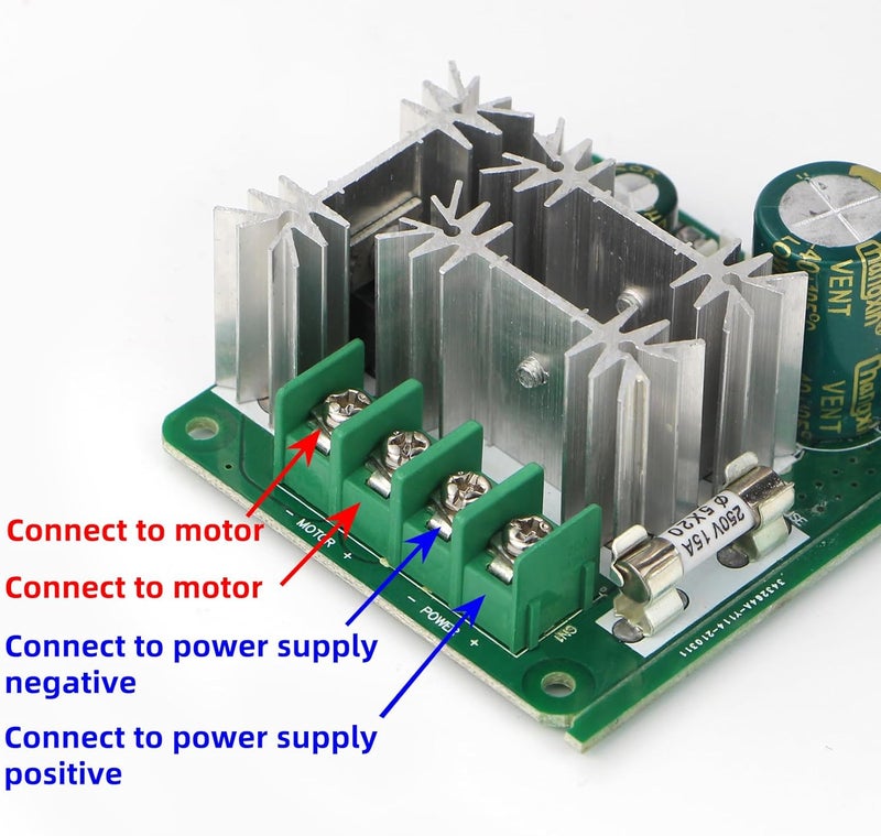 RioRand Upgraded 6V-90V 15A DC Motor PWM Speed Controller 2PCS - Image 5